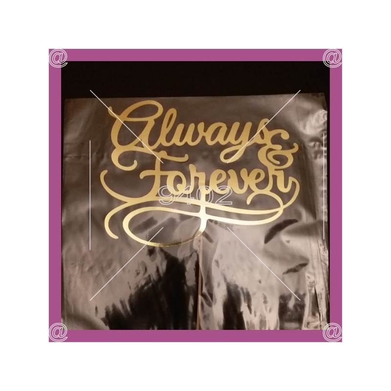 Tekstualni toper "Always & Forever"
