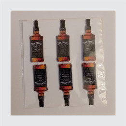Set 10 topera na temu Flaše Jack Daniels po porudžbini, N39