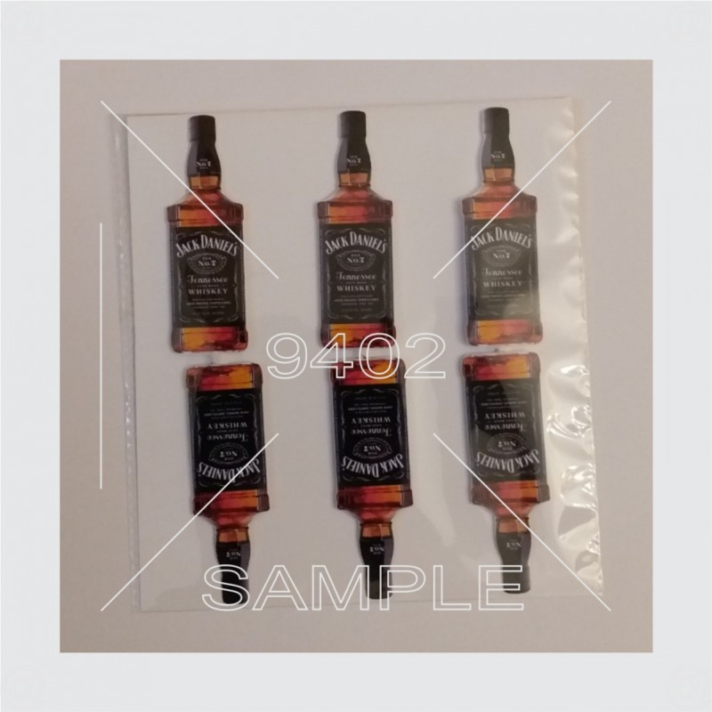 Set 10 topera na temu Flaše Jack Daniels po porudžbini, N39