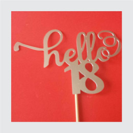 Toper "hello18" Zlatni