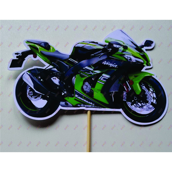 Set 20 printanih nejestivih topera na temu motor Kawasaki po porudžbini PTS164