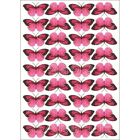 Sličice za dekoraciju Leptiri crveni, kat. Razno 128