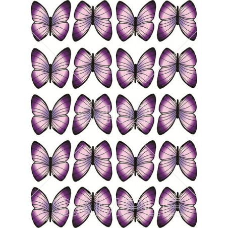 Sličice za dekoraciju Leptiri tamno ljubičasti, kat. Razno 134
