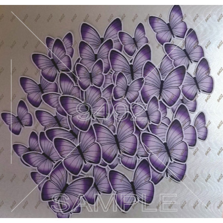 Set 20 topera Leptiri svetlo ljubičasti po porudžbini PTS217