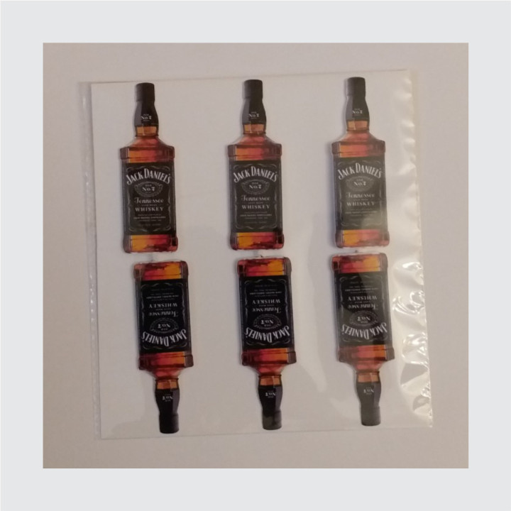 Set 10 topera printanih nejestivih na temu flaše Pića po porudžbini, N81