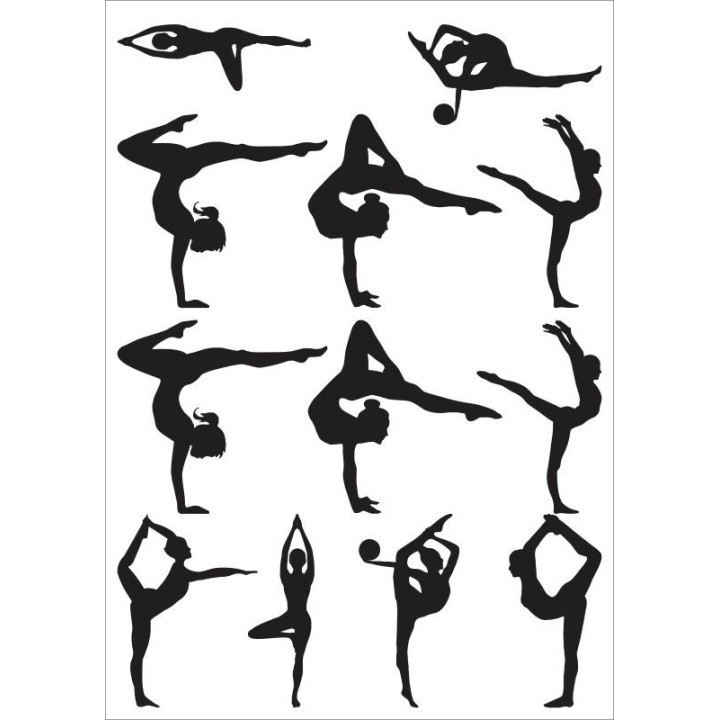 Siluete Gimnastika Razno 195