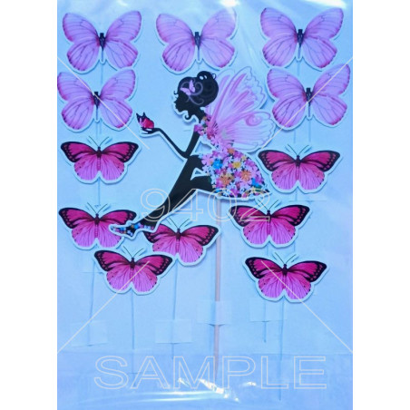 PTS253 Devojka u cvetnoj haljini sa leptirima