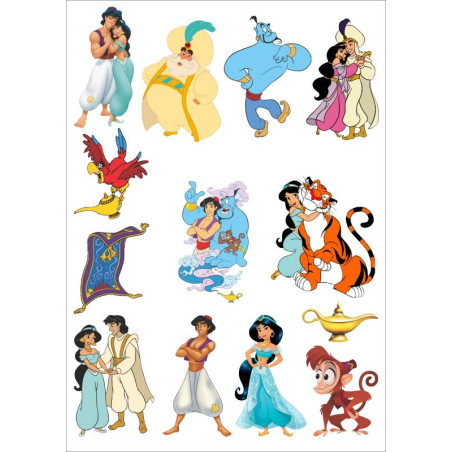 Sličice za dekoraciju na temu Aladin kat. Za Decu (345) po porudžbini