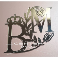 Slova BM sa krunom i ružama (03105)