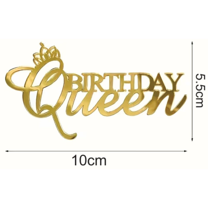 Akrilni toper "Birthday Queen"