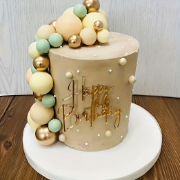 Akrilni toper "Happy Birthday"