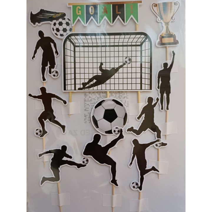 Set 12 printanih kartonskih topera Fudbal po porudžbini PT-01016